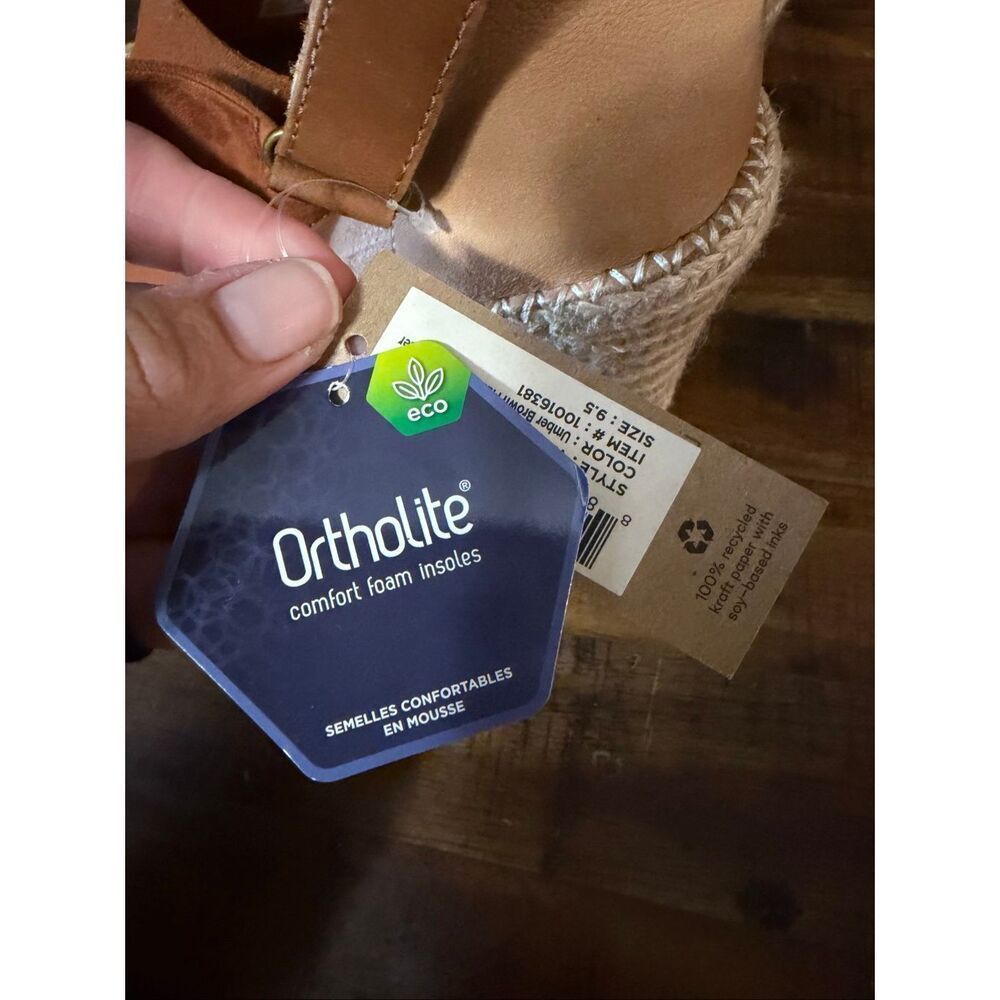 TOMS Women's Marisol Espadrille Wedge Sandals With Jute Wrap Heel NWT 9.5 - Picture 6 of 6